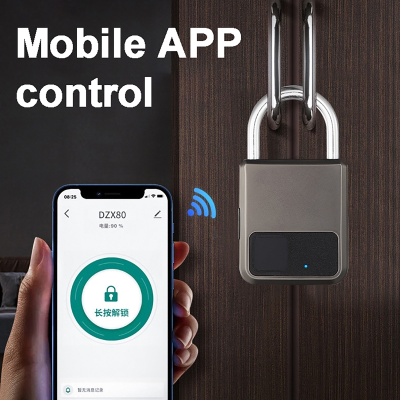 Smart Door Lock Tuya App - Tuya スマート南京錠 20 番号指紋ロック盗難防止 USB 充電セキュリティロッカー自転車ジムドアロック解除荷物ロッカー用
