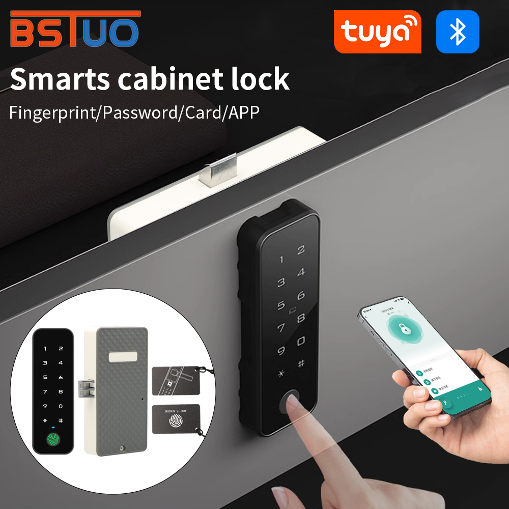 Smart Door Lock Tuya App - Tuya スマート指紋ロック電気生体認証引き出しロック指紋 Tuya アプリロック解除スマートドアロック引き出しキャビネットロッカー