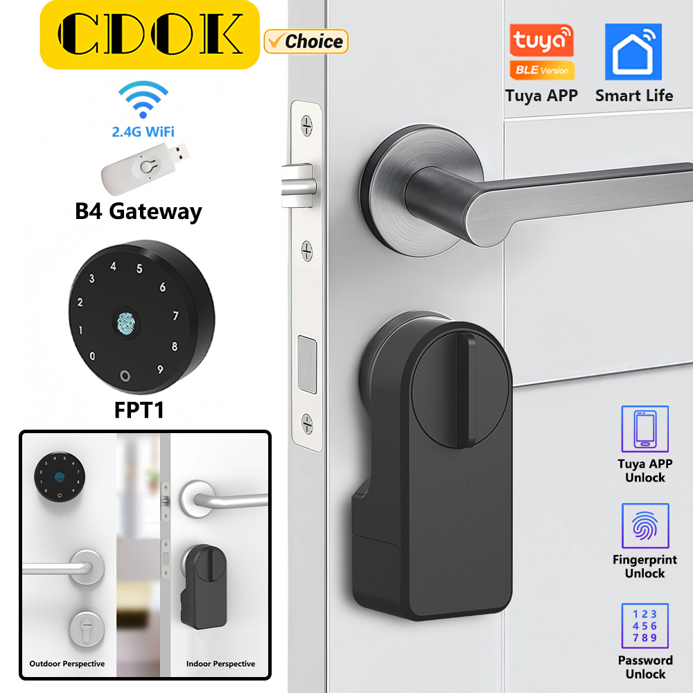 Smart Lock Zigbee Gateway - CDOK A1 Ultar スマートロック、Tuya BT バージョン、オプション: