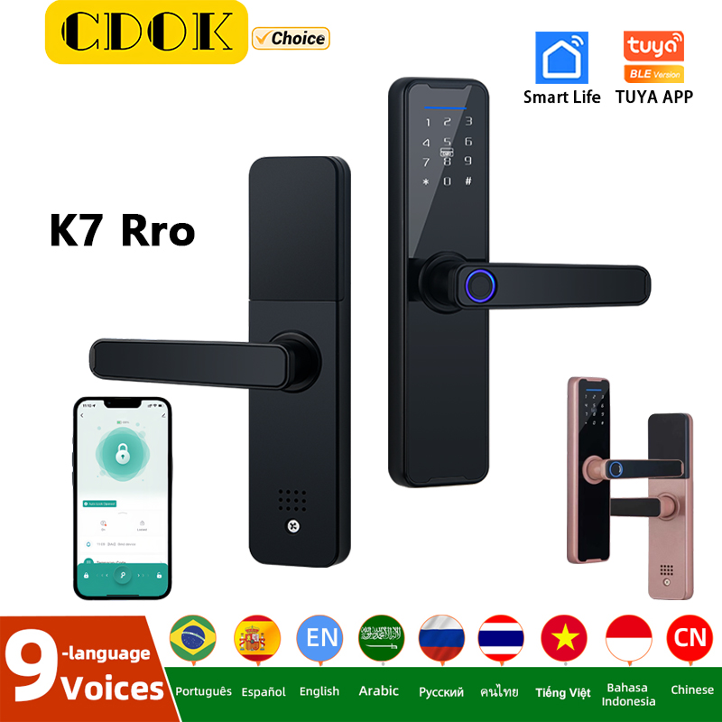 Smart Lock Zigbee Gateway - CDOK K7 Pro Tuya スマートロック 指紋ロック