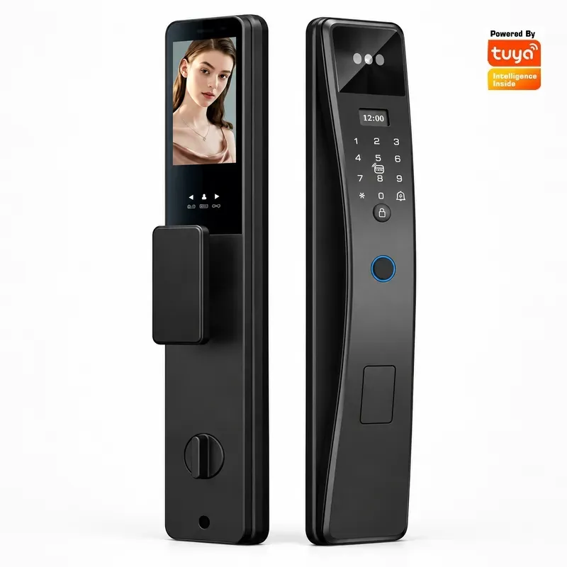 スマートパスワードロック、指紋認証、Tuya対応、顔認証、ビ - Video Door Lock With Camera Peephole のレビューと価格