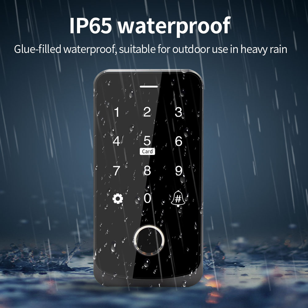 Tf9-磁気ドアロック,防水,NFC,指紋,アプリケーション - Fingerprint Padlock Weatherproof のレビューと価格