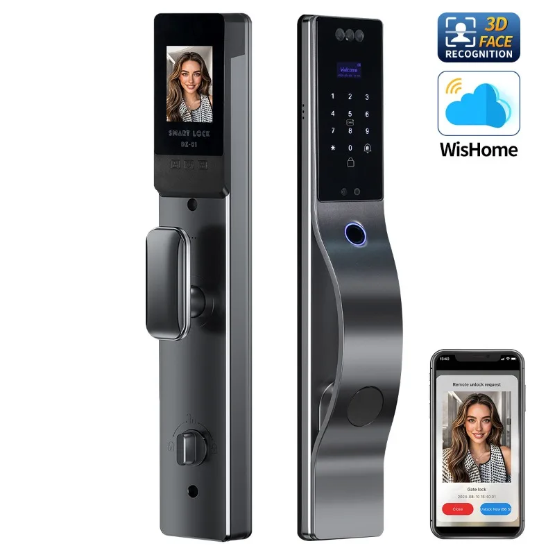 デジタルスマートドアロック、Wi-Fiアプリで操作可能、3D - Smart Door Lock Fingerprint Wifi のレビューと価格