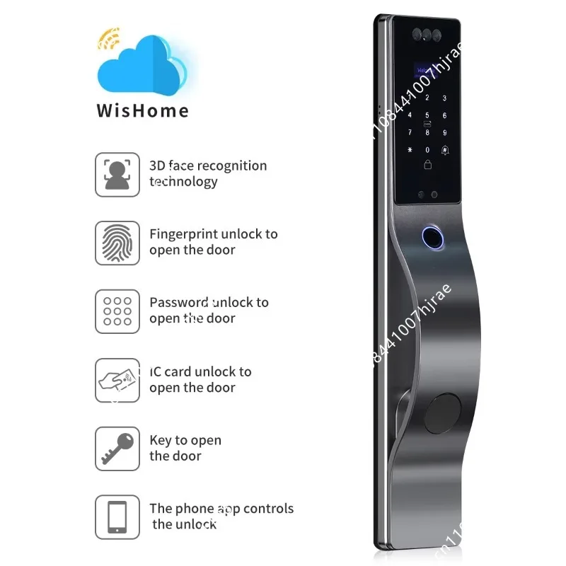 デジタルスマートドアロック、Wi-Fiアプリで操作可能、3D - Smart Door Lock Fingerprint Wifi のレビューと価格