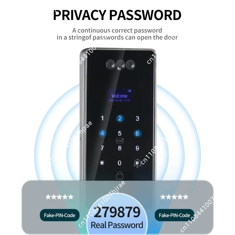 デジタルスマートドアロック、Wi-Fiアプリで操作可能、3D - Smart Door Lock Fingerprint Wifi のレビューと価格
