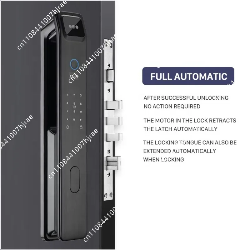 3D顔認識指紋認証スマートドアロック、ワイヤレスカメラ、NF - Face Recognition Door Lock のレビューと価格