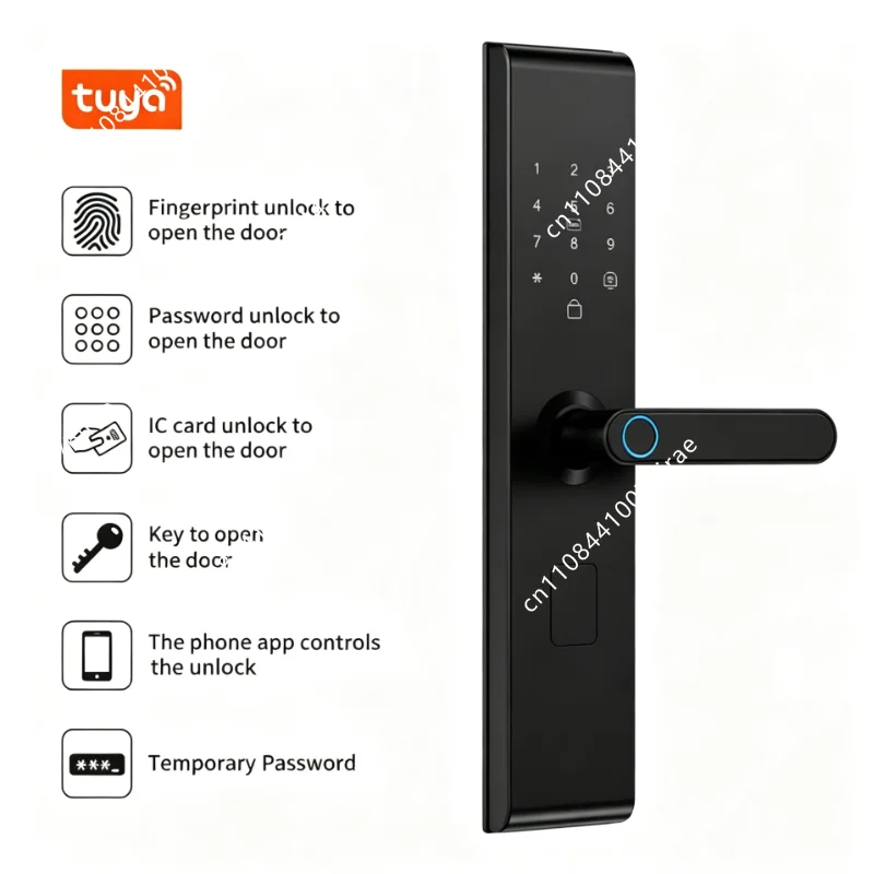 Tuya Wi-Fi対応スマート電子ドアロック。生体認証指紋 - Smart Door Lock Fingerprint Wifi のレビューと価格