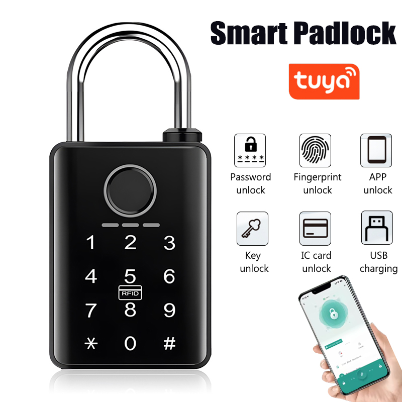 Tuya スマートドアロック指紋南京錠パスワードアプリカード - Smart Door Lock Tuya App のレビューと価格