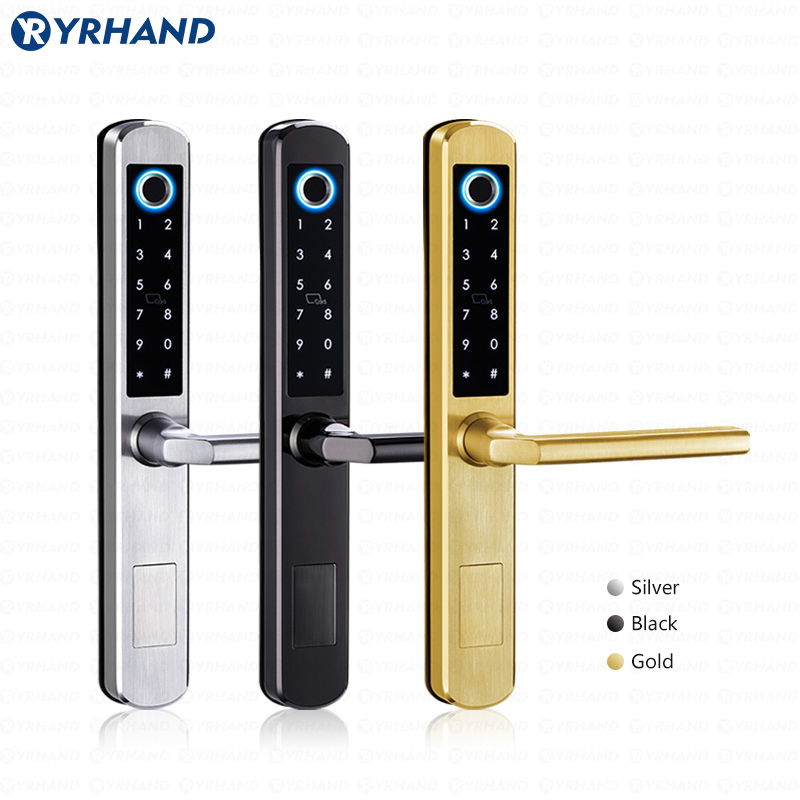 IP66規格、ゴールド色のステンレス製、スライド式ガラス扉用 - Smart Lock For Sliding Door のレビューと価格