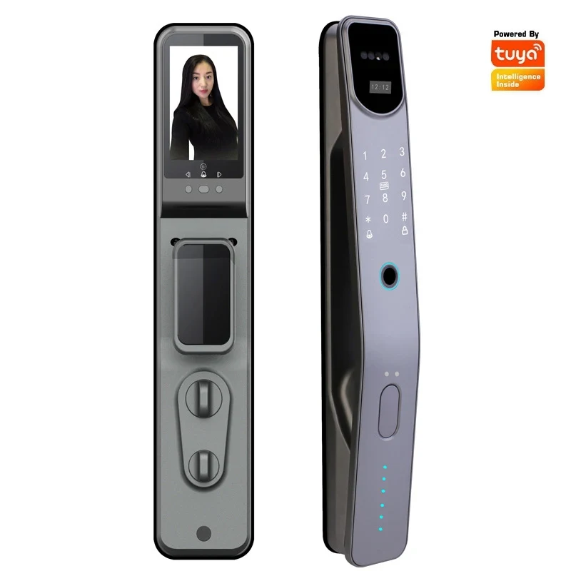 Wi-Fi対応顔認識スマートロック、安全な家庭用防犯ドア、猫 - Face Recognition Door Lock のレビューと価格