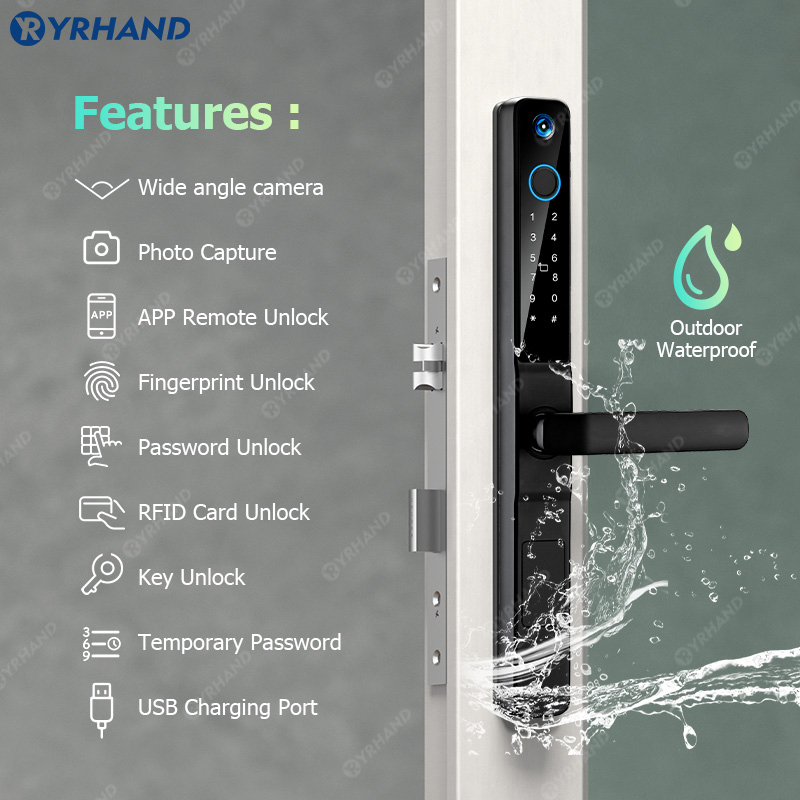 Yrhand-防水IP66スマートロック,アルミニウム引き戸 - Smart Lock For Sliding Door のレビューと価格