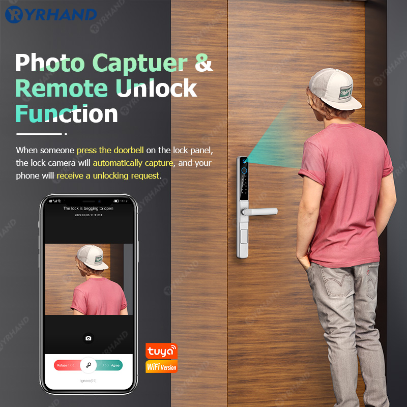 Yrhand-防水IP66スマートロック,アルミニウム引き戸 - Smart Lock For Sliding Door のレビューと価格