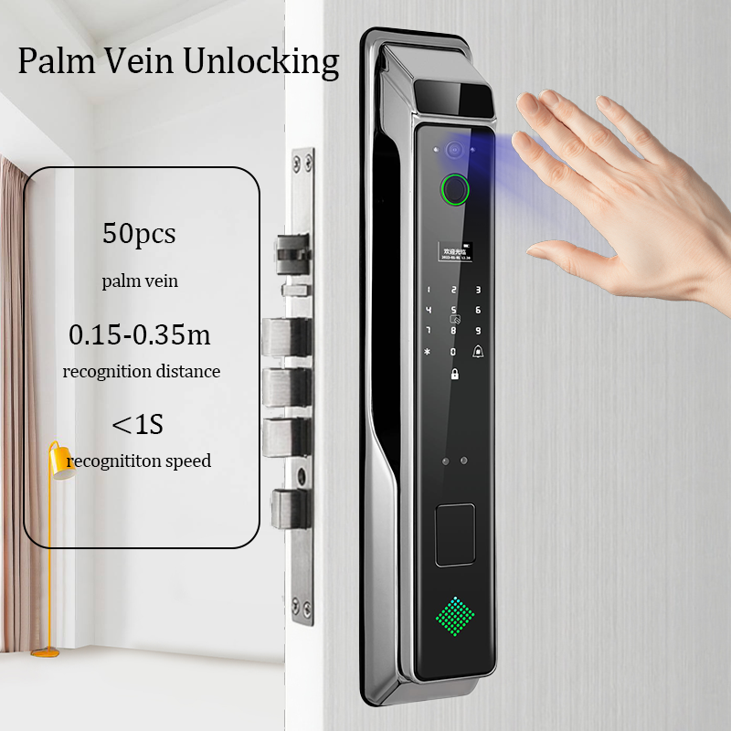 屋外デジタルWiFiスマートロック ドアパスワードリムスマー - Smart Rim Lock Wifi Fingerprint のレビューと価格