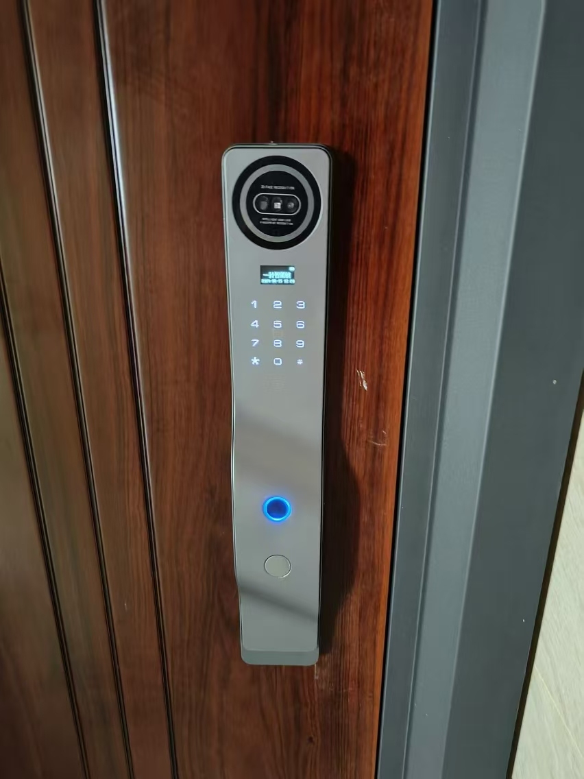 3D顔認証Wi-Fi対応Tuyaスマートロック、ビジュアルカ - Smart Door Lock 3D Face Palm Vein のレビューと価格
