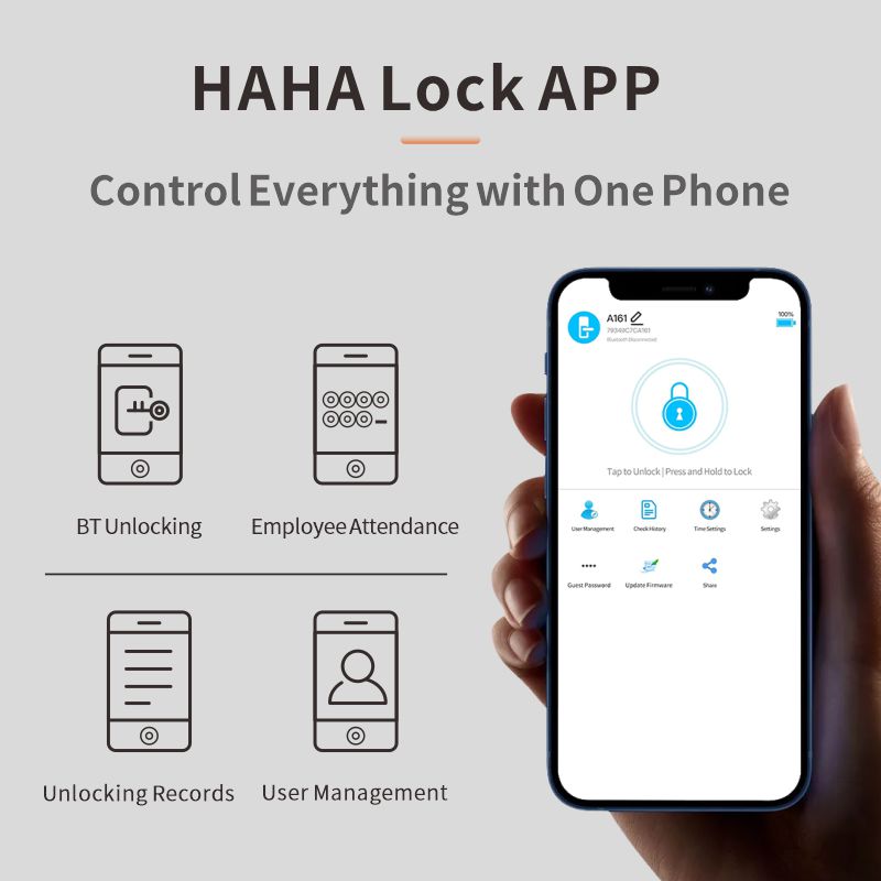 新デザイン顔認証ガラスドアスマートロック、カメラと指紋認証コ - Smart Lock For Sliding Door のレビューと価格
