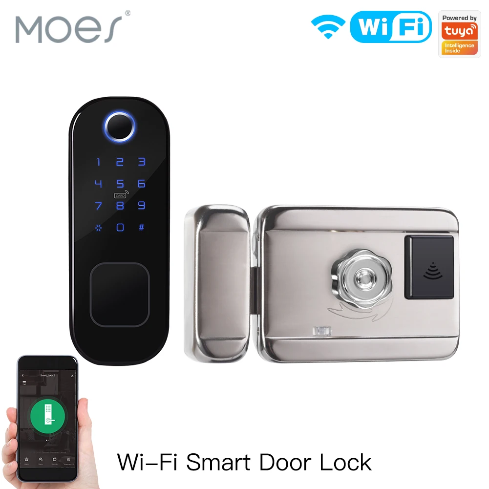 あなたのもの-Wi-Fiを備えたスマート指紋ドア,家,ホテル - Smart Door Lock Tuya App のレビューと価格