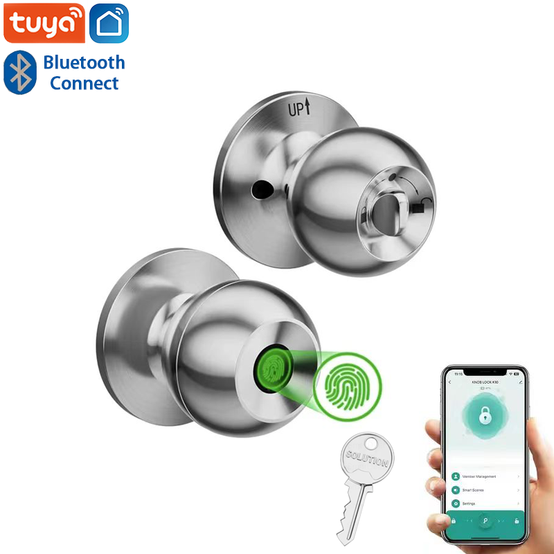 Tuya-Bluetooth付きインテリジェントドアロック, - Fingerprint Padlock Weatherproof のレビューと価格