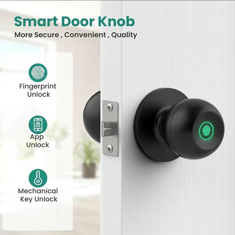Tuya-Bluetooth付きインテリジェントドアロック, - Fingerprint Padlock Weatherproof のレビューと価格