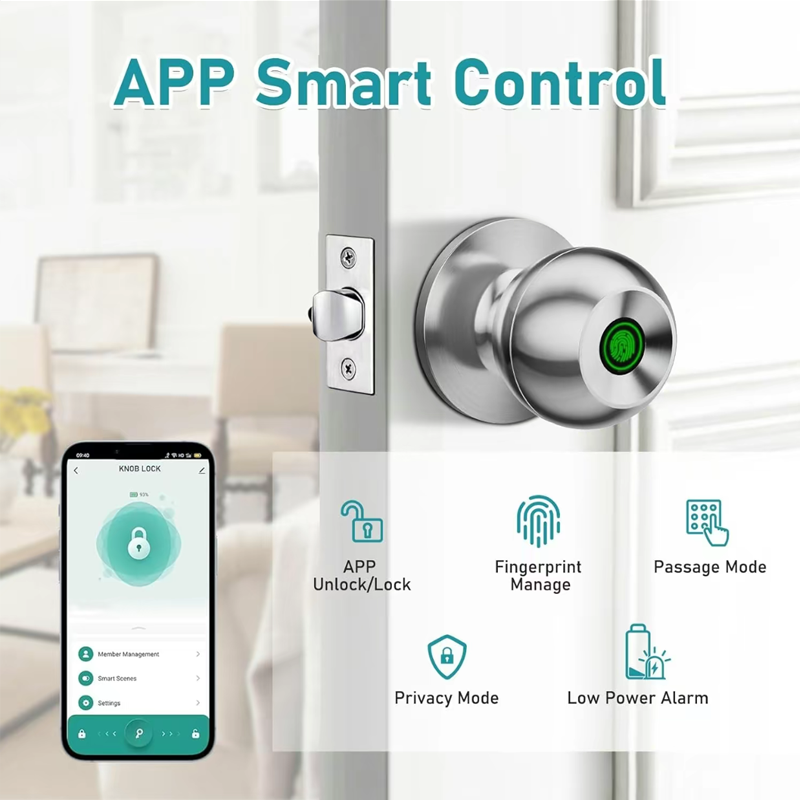 Tuya-Bluetooth付きインテリジェントドアロック, - Fingerprint Padlock Weatherproof のレビューと価格
