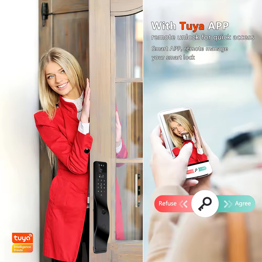 キーパッドロック イスラエル製 モーティス式 3D顔認証スマ - Smart Door Lock With Camera Intercom のレビューと価格