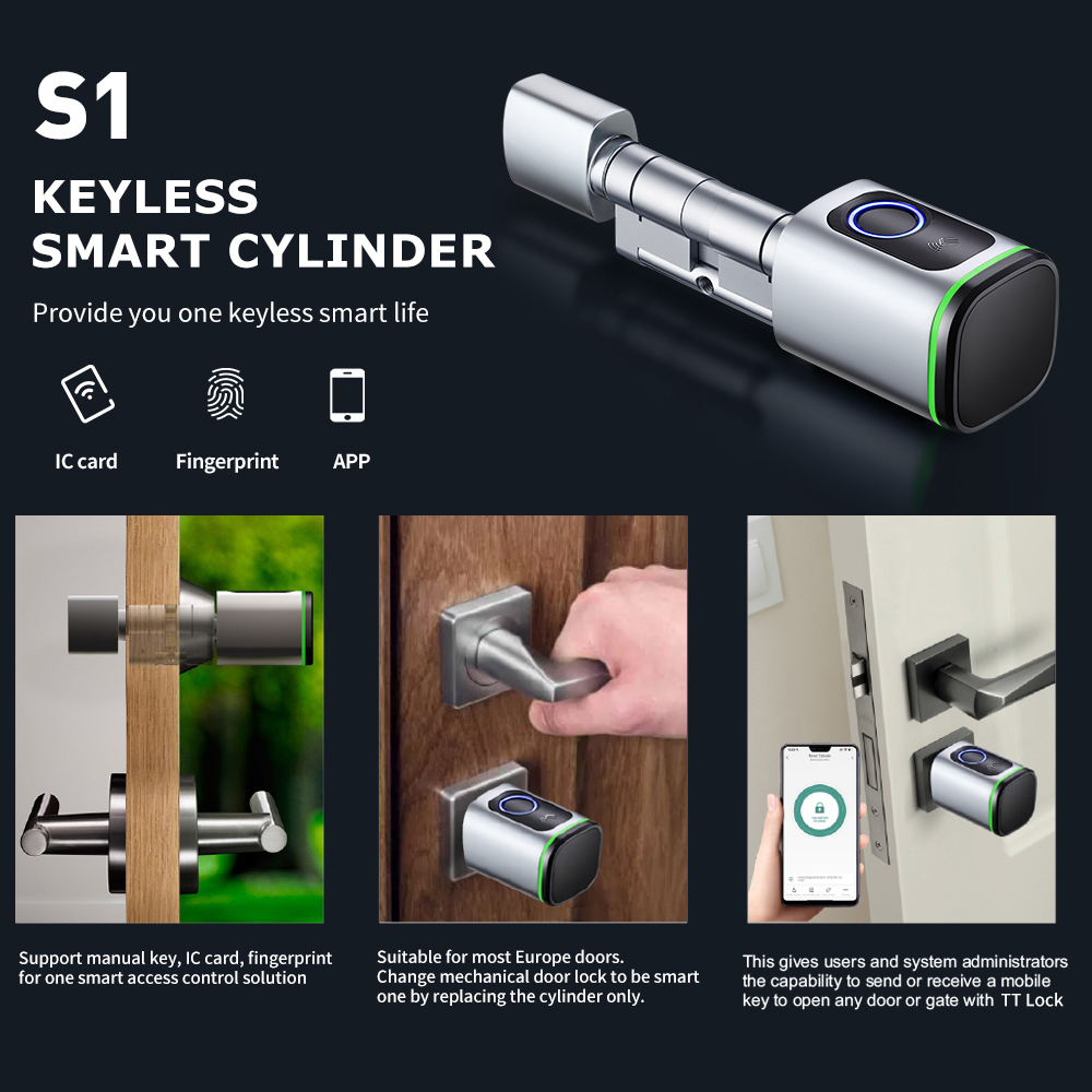 TTLOCKアプリ対応 電子デジタルスマートシリンダー 指紋 - Fingerprint Padlock Weatherproof のレビューと価格