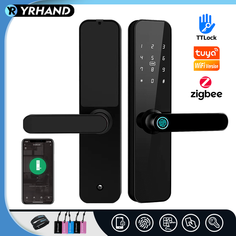 Fechadura-デジタル指紋スキャナー,WiFi付きF7 - Smart Lock Zigbee Gateway のレビューと価格