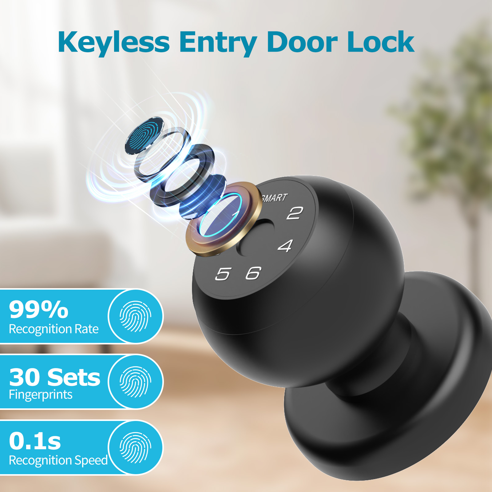 Viladepot スマートロック指紋ドアロックアプリ制御  - Fingerprint Padlock Weatherproof のレビューと価格