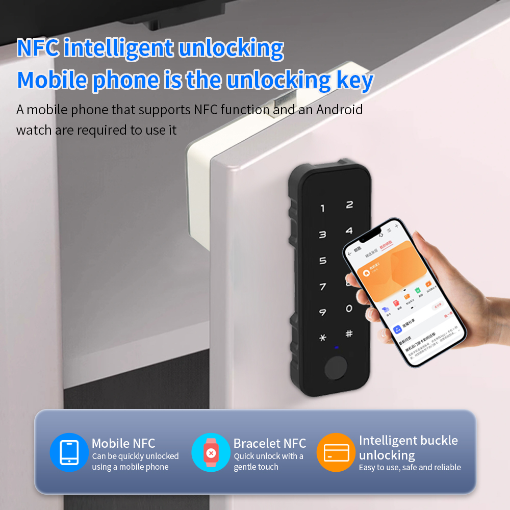Tuya スマート指紋ロック電気生体認証引き出しロック指紋  - Smart Door Lock Tuya App のレビューと価格