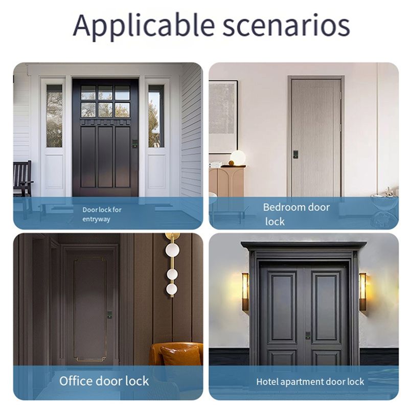 ABZW Tuya スマートドアロック 指紋認証ドアロック  - Smart Door Lock Tuya App のレビューと価格
