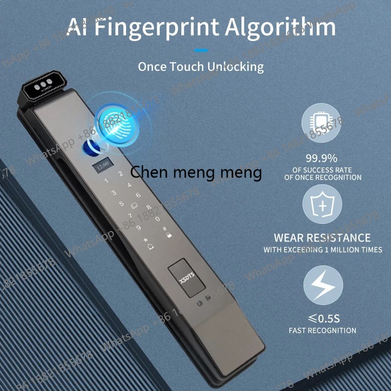 3D顔認証リアルタイムインターホン付きスマートドアロック、掌 - Smart Door Lock With Camera Intercom のレビューと価格
