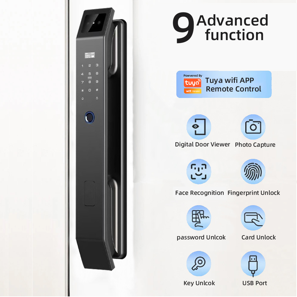 RAYKUBE DF14 Tuya WiFi 3D 顔認識デ - Face Recognition Door Lock のレビューと価格
