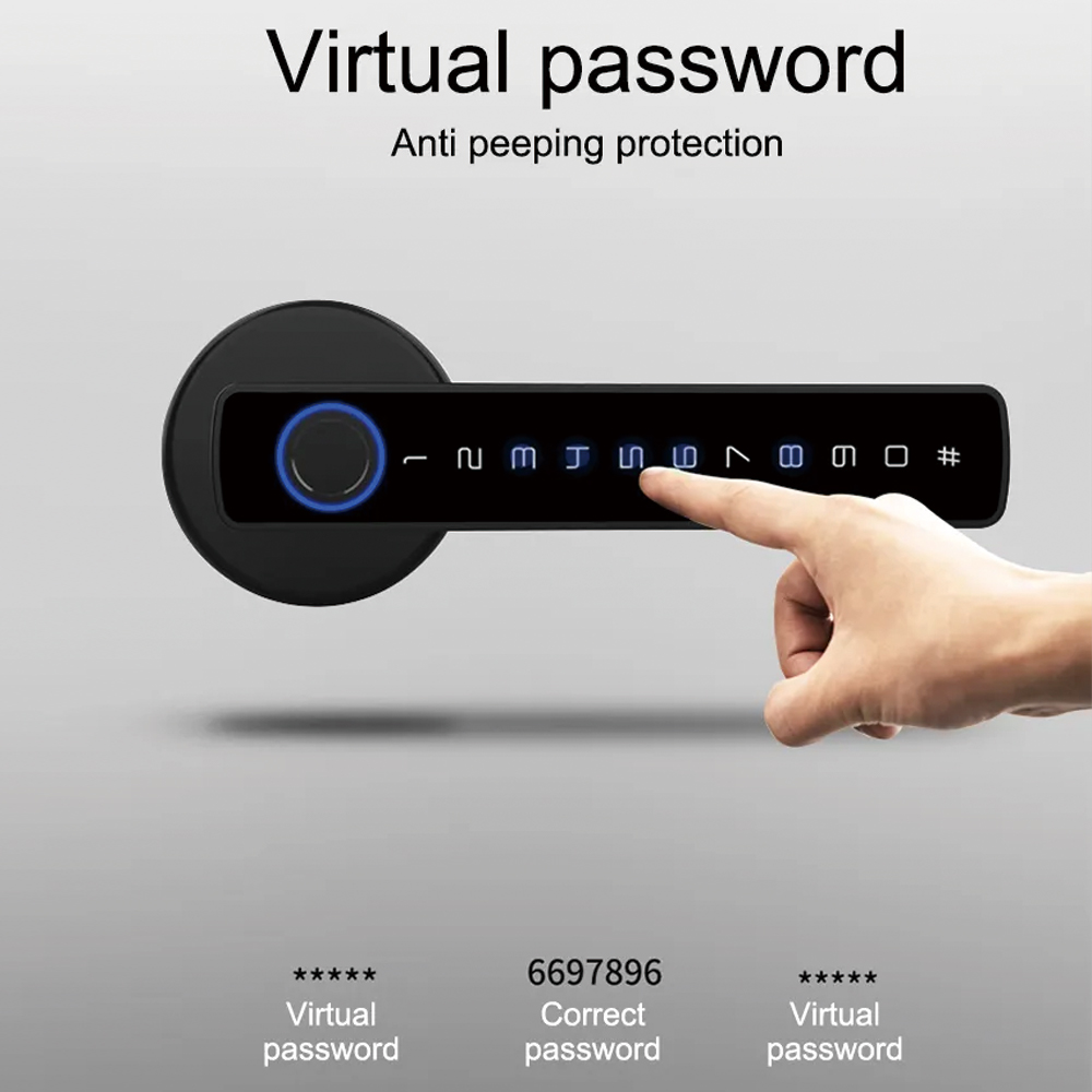 TYSH Tuyaスマート自動セキュリティ生体認証指紋ハンド - Smart Lock For Sliding Door のレビューと価格
