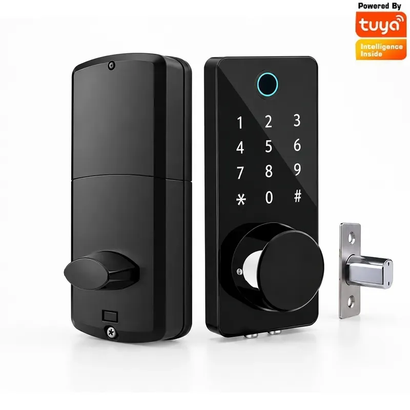 パスワード、指紋認証、スマートデッドボルトロック、家庭用、自 - Smart Lock Deadbolt Keypad Bluetooth のレビューと価格