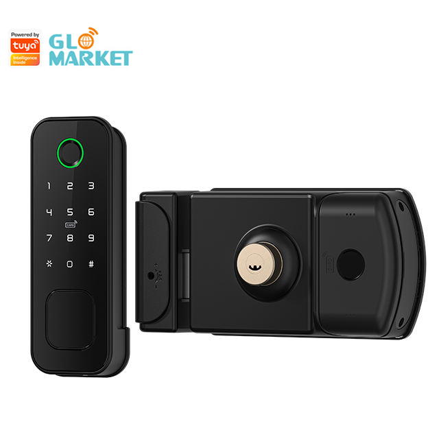 防水両面スマートリムロックTuya Wifi屋外インテリジェ - Smart Rim Lock Wifi Fingerprint のレビューと価格