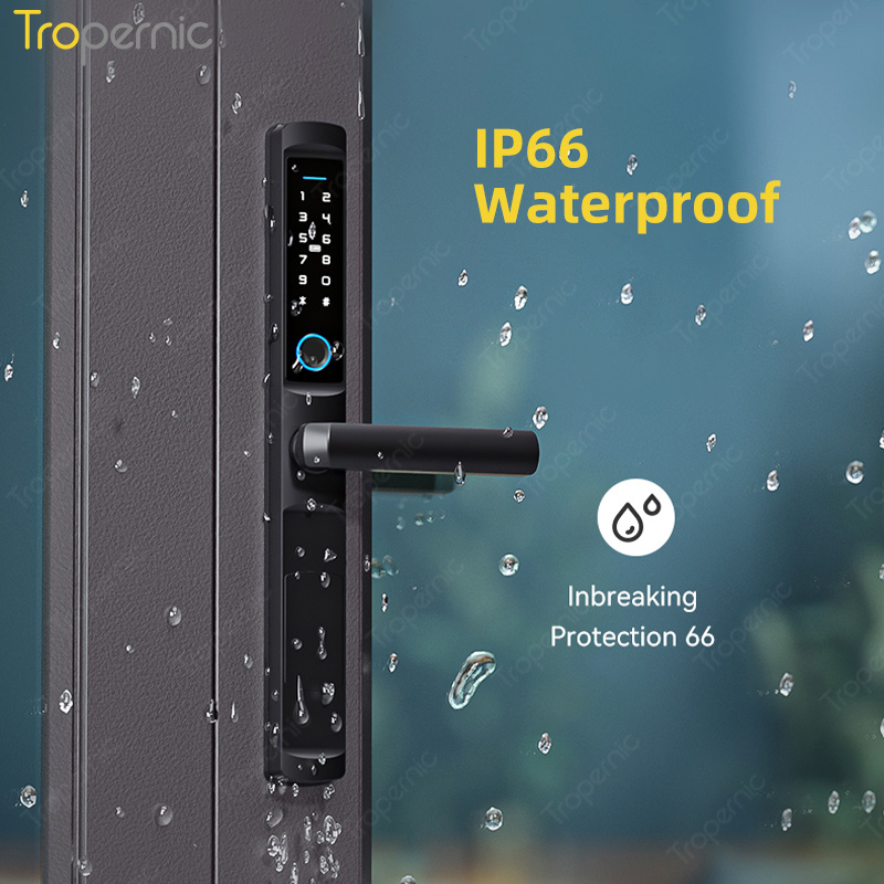 防水 Tuya zigbee 生体指紋ドアロック電子スマート - Smart Lock Zigbee Gateway のレビューと価格
