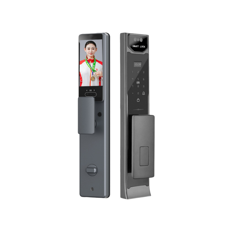 アプリリモコンビデオインターホン3D顔認証指紋スマートドアロ - Face Recognition Door Lock のレビューと価格