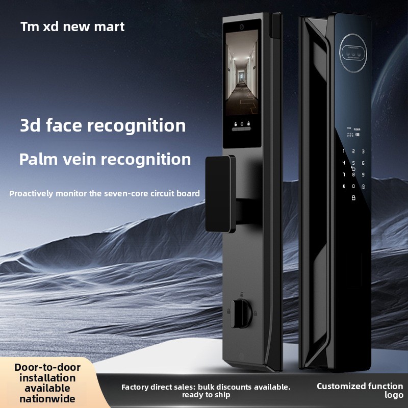 ビジュアルスマートドアロック 3D顔認証 HD屋内スクリーン - Smart Door Lock With Camera Intercom のレビューと価格