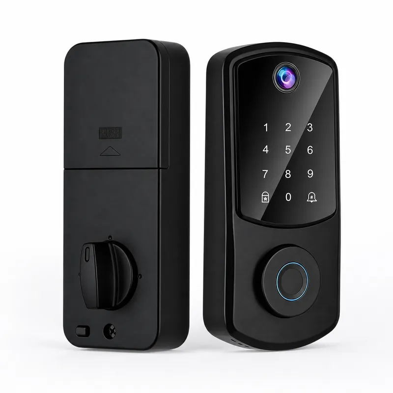 TTLock Bluetooth対応スマート指紋認証式ドアロ - Smart Lock Deadbolt Keypad Bluetooth のレビューと価格