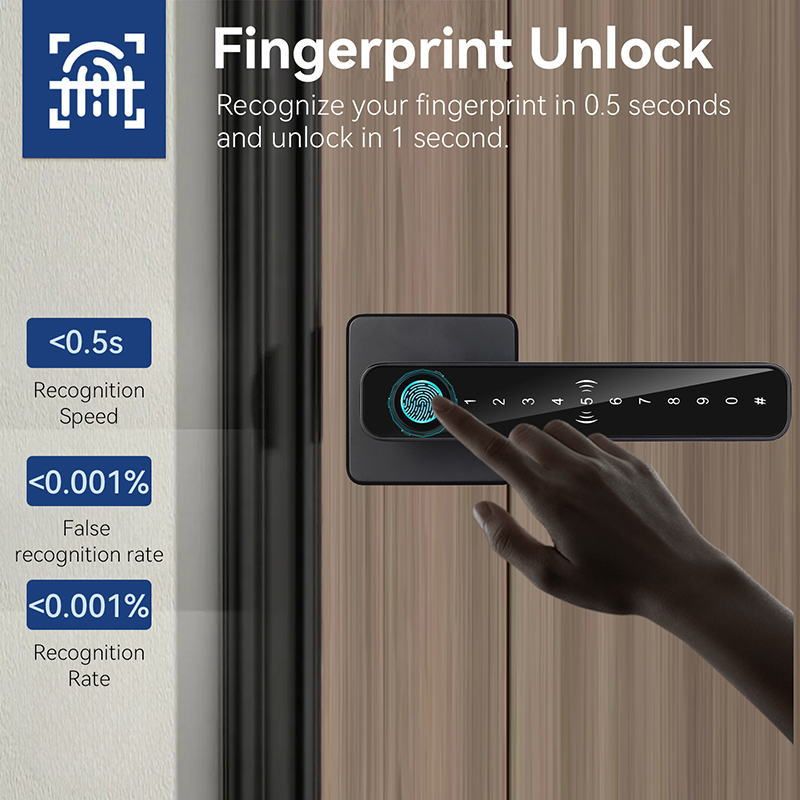 XSDTS Tuya ハンドル指紋キーカードデジタルスマート - Fingerprint Padlock Weatherproof のレビューと価格