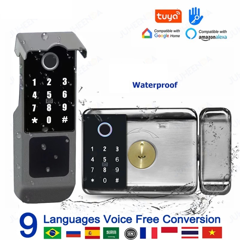 Tuya Wifi 防水スマートロック Ttlock Blu - Smart Rim Lock Wifi Fingerprint のレビューと価格