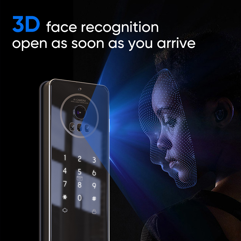 Locstar数値制御加工技術搭載、4.5インチ大型画面、3 - Smart Door Lock With Camera Intercom のレビューと価格