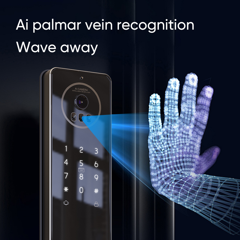 Locstar数値制御加工技術搭載、4.5インチ大型画面、3 - Smart Door Lock With Camera Intercom のレビューと価格