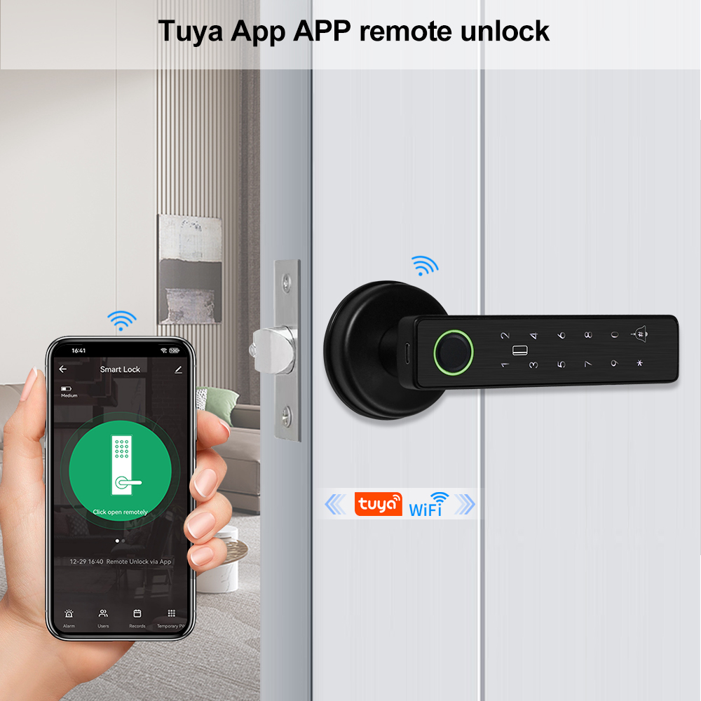 生体認証指紋スマートドアロック,wifi,パスワード,rfi - Fingerprint Padlock Weatherproof のレビューと価格