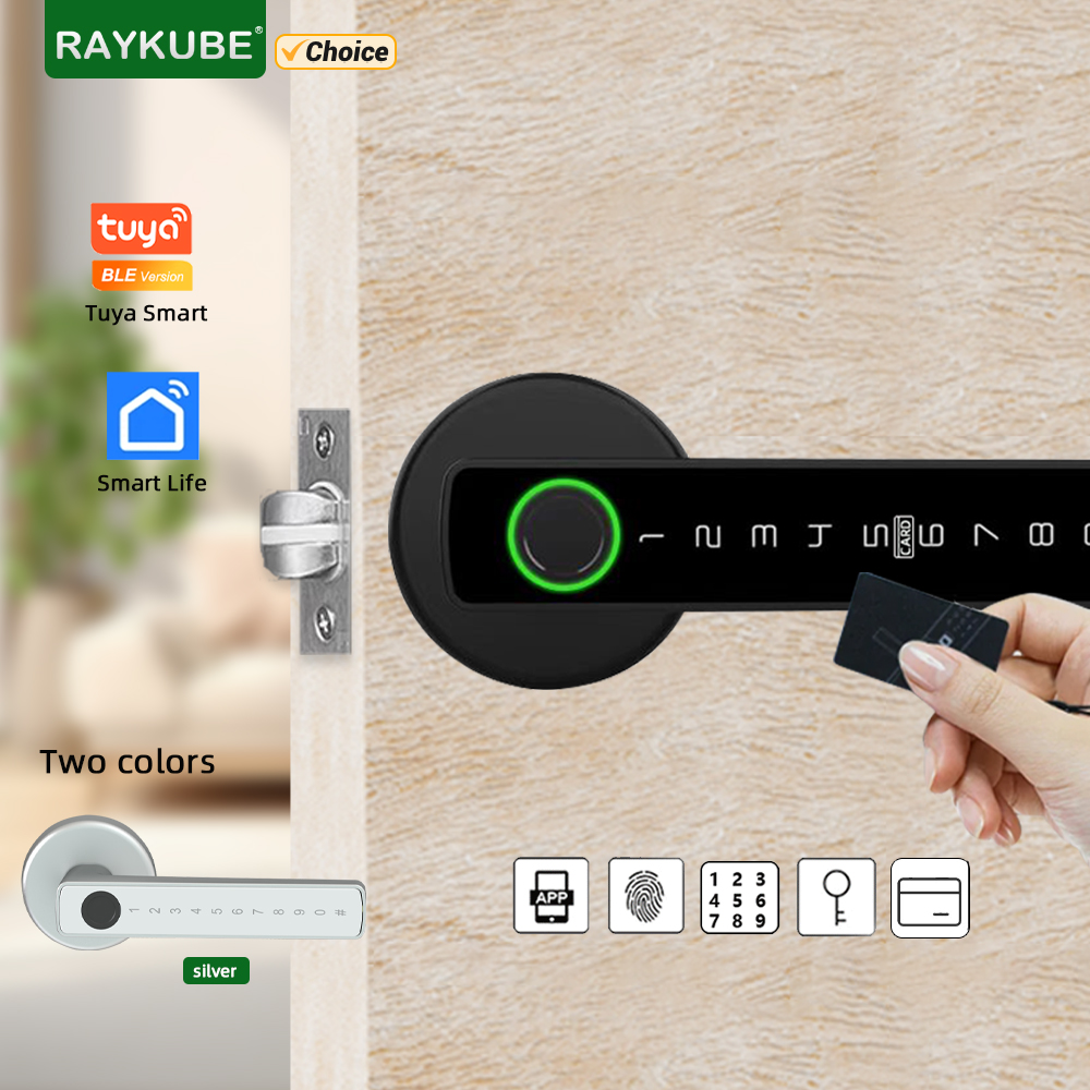 RAYKUBE M5 Tuya BLE スマート指紋ドアロッ - Smart Lock For Sliding Door のレビューと価格