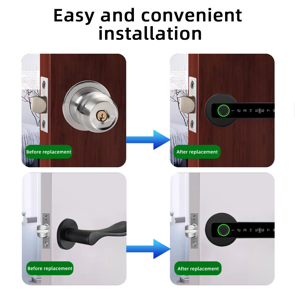 RAYKUBE M5 Tuya BLE スマート指紋ドアロッ - Smart Lock For Sliding Door のレビューと価格