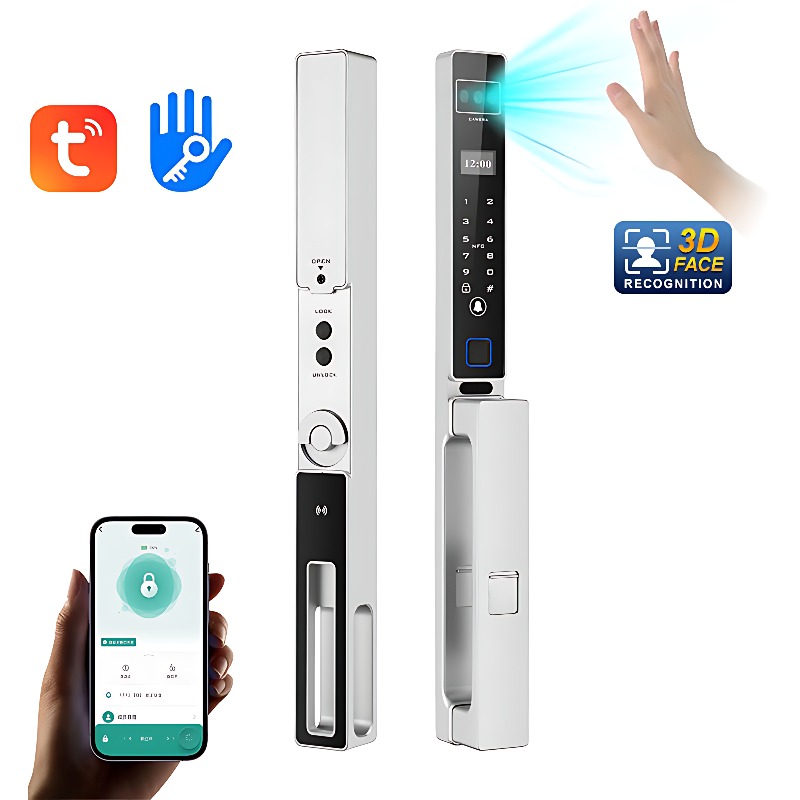 3D顔認証スマートドアロック、手のひら静脈スキャン、Tuya - Smart Door Lock 3D Face Palm Vein のレビューと価格