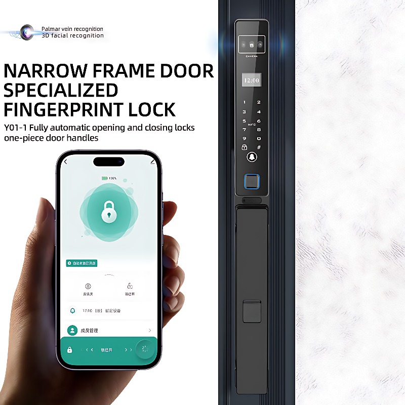 3D顔認証スマートドアロック、手のひら静脈スキャン、Tuya - Smart Door Lock 3D Face Palm Vein のレビューと価格