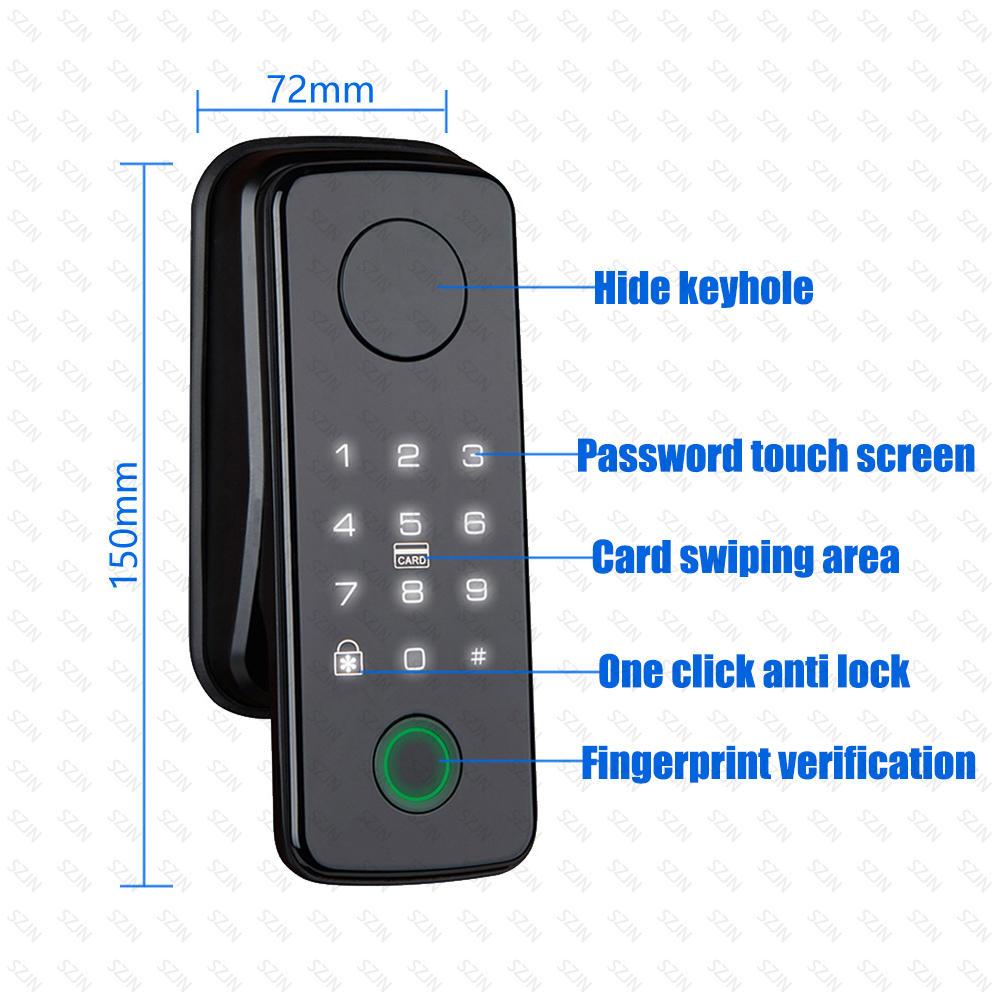 TTLock 自動スマート指紋ロックスマートロックハンドル/ - Fingerprint Padlock Weatherproof のレビューと価格