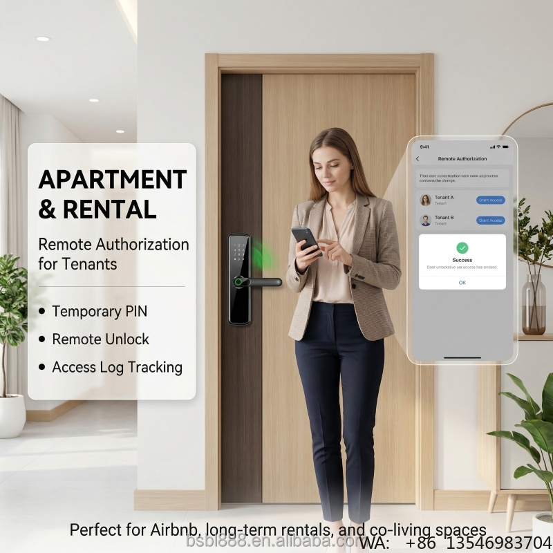 セキュリティデジタル電気電子ハンドルデジタルTuya WIF - Digital Door Lock Fingerprint Handle のレビューと価格