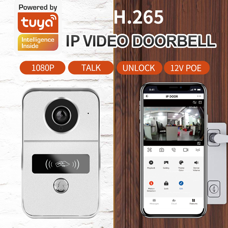 Tuya-ワイヤレスビデオドアベル,wifi,電話インターホ - Smart Door Lock With Camera Intercom のレビューと価格